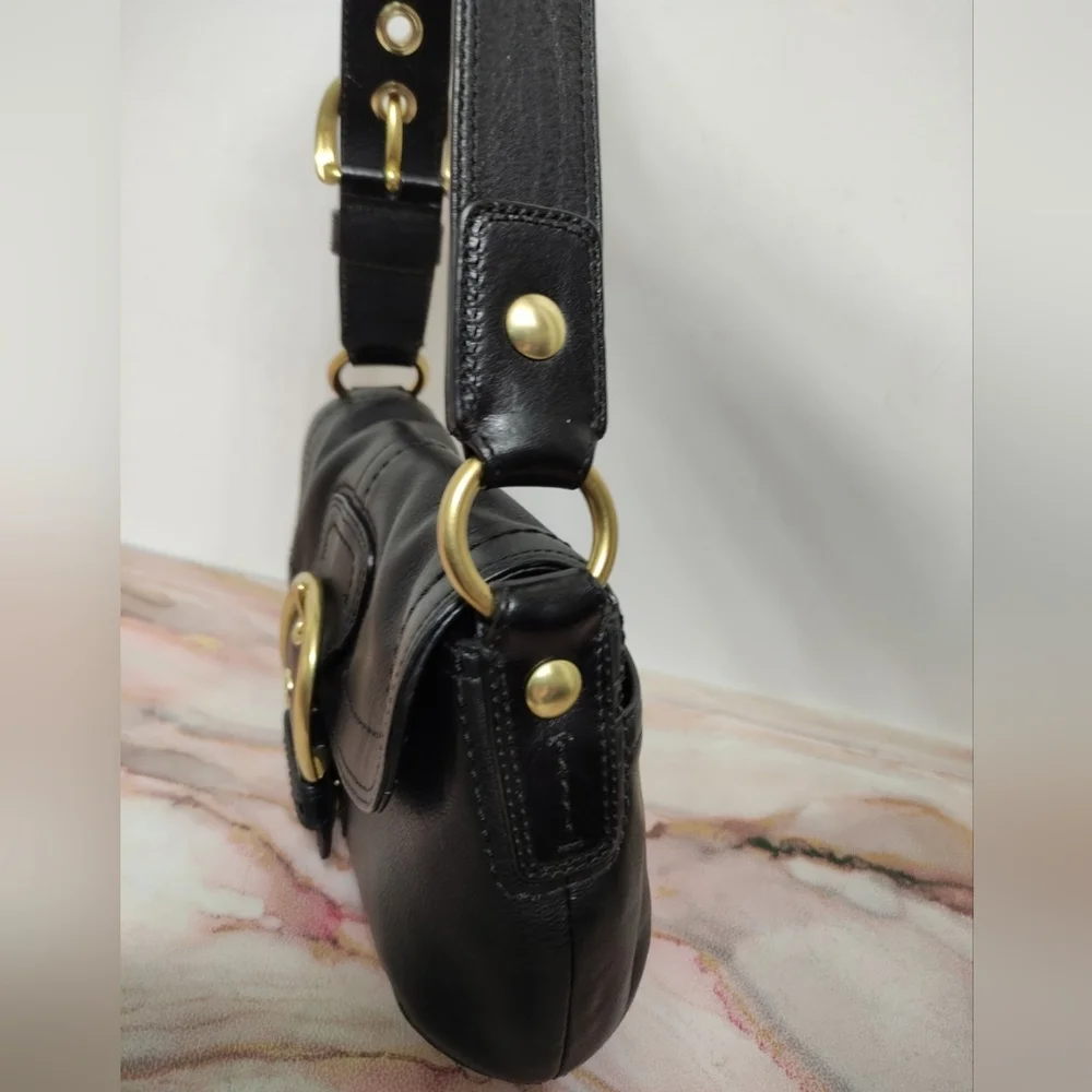 Coach F11840 Soho Leather Shoulder Bag Black Y2K - Picture 3 of 12